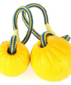 Gumijasta žoga z vrvico Starmark Swing 'n Fling Durafoam Fetch