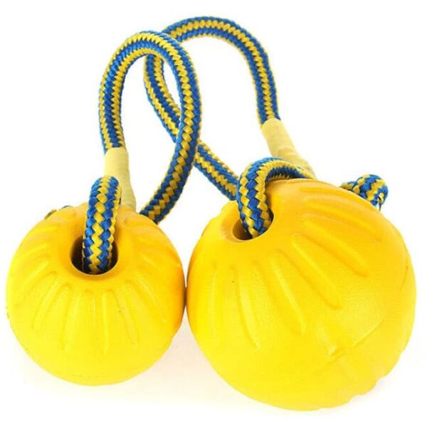 Gumijasta žoga z vrvico Starmark Swing 'n Fling Durafoam Fetch