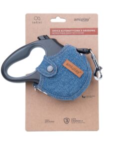 Avtomatski povodec INFINI s prevleko Denim - slika 6
