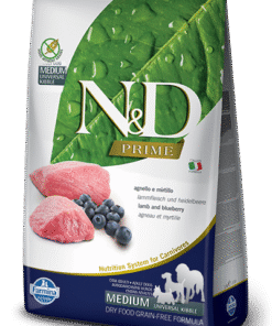 N&D Prime GrainFree Dog Adult jagnjetina z borovnico