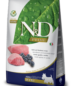 N&D Prime GrainFree Dog Adult Mini jagnjetina z borovnico