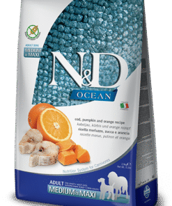 N&D Ocean Fish Dog Adult GrainFree polenovka z bučo in pomarančo