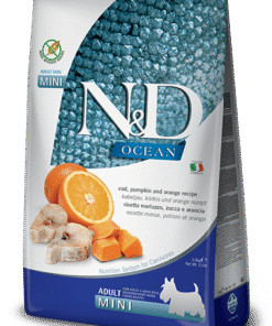 N&D Ocean Fish Dog Adult Mini GrainFree polenovka z bučo in pomarančo