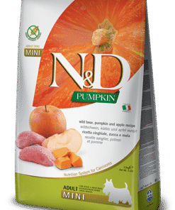 N&D Grainfree Pumpkin Dog Adult Mini merjasec z jabolkom