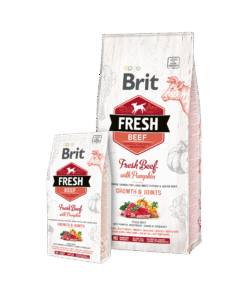 Brit Fresh Puppy Large Bones&Joints govedina z bučo