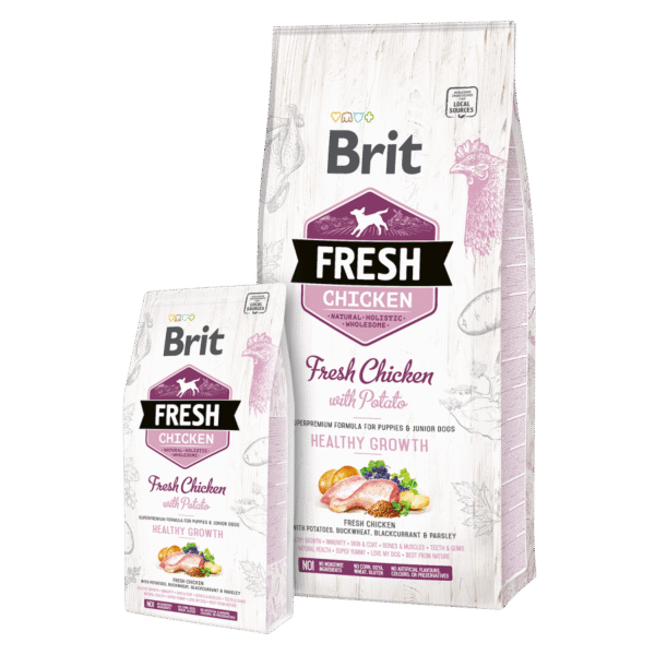 Brit Fresh Puppy Healthy Growth piščanec s krompirjem