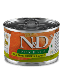 N&D Pumpkin Dog Adult Mini konzerva merjasec z bučo in jabolkom 140 g