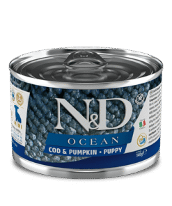 N&D Ocean Dog Puppy Mini konzerva polenovka z bučo (10+2kos GRATIS)