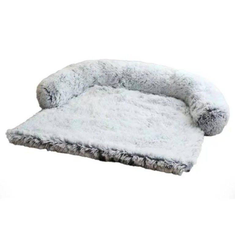 Fluffy Sofa Cover zaščitna postelja silver- 115x95x15cm