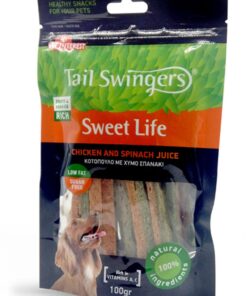 TailSwingers Sweet Life priboljšek za pse - piščanec s špinačo
