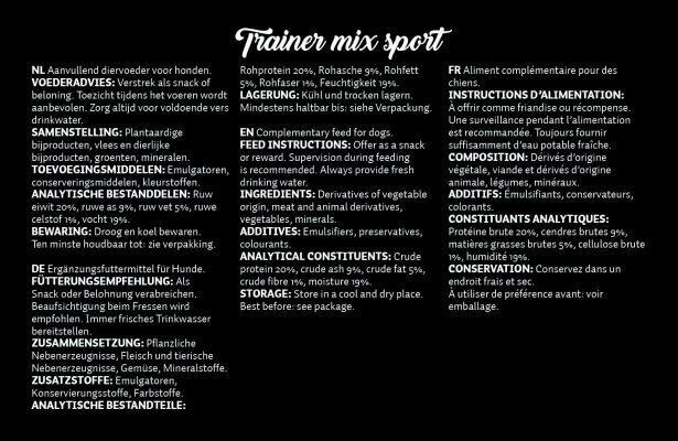 Trainer mix SPORT GlutenFree priboljški za psa 500g – slika 2