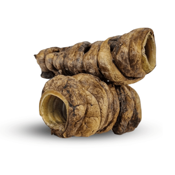 Alternative view of Pasji priboljšek posušen goveji sapnik ovit v meso pljuč 500g