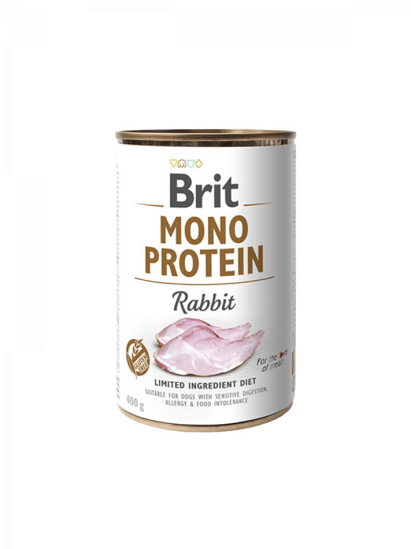 BRIT pasja konzerva MONOPROTEIN - zajec