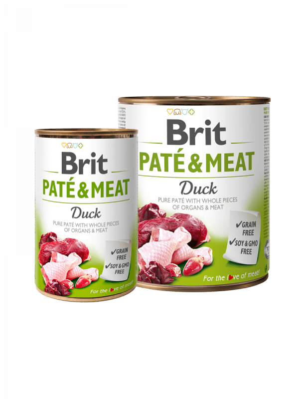 BRIT pasja konzerva PATÉ & MEAT - raca