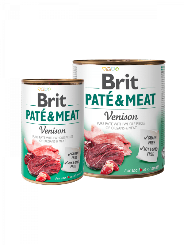 BRIT pasja konzerva PATÉ & MEAT - divjačina