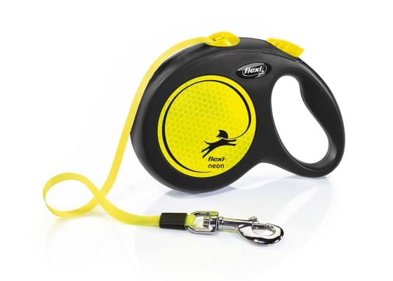 Flexi povodec NEW NEON trak črn – slika 5