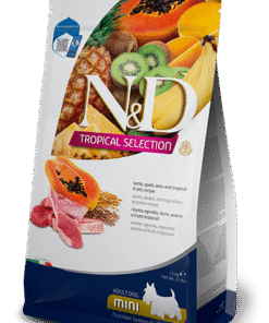 N&D Grainfree Tropical Adult Mini jagnjetina s tropskimi sadeži