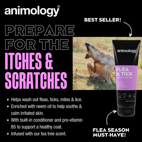 Alternative view of Šampon proti bolham in klopom za pse – Animology Flea & Tick