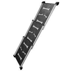 Zložljiva rampa za psa iz aluminija - DELUXE - za pse do 100kg