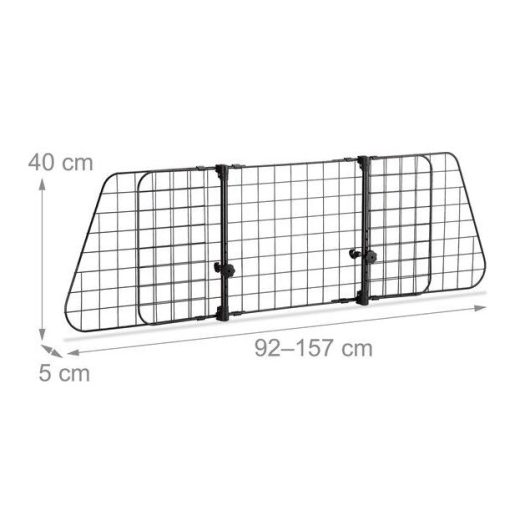 Avtomobilska zaščitna pregrada – nastavljiva 92 - 157 cm – slika 2