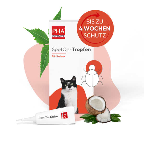 PHA Spot-On ampule za mačke proti klopom in bolham 2x1,5ml