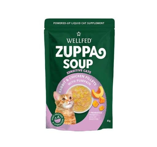 WELLFED Zuppa Soup zajec s piščančjimi fileji in bučo 85g