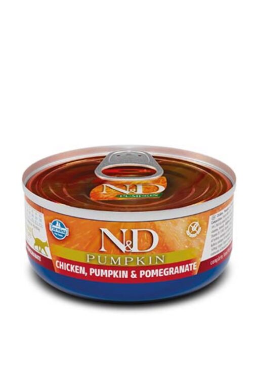 N&D Pumpkin Cat Adult konzerva piščanec z bučo in granatnim jabolkom 70 g