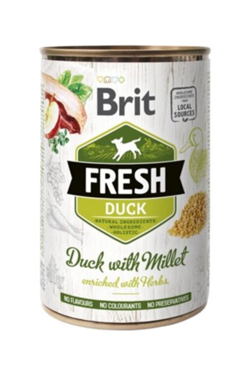 Brit Fresh pasja konzerva raca s prosom