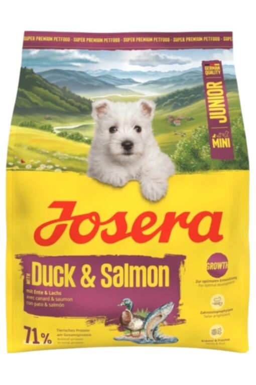 Josera Dog Junior Duck&Salmon Mini raca in losos