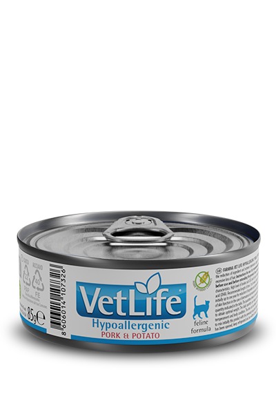 Farmina Vet Life Cat konzerva Hypoallergenic Pork & Potato 85 g