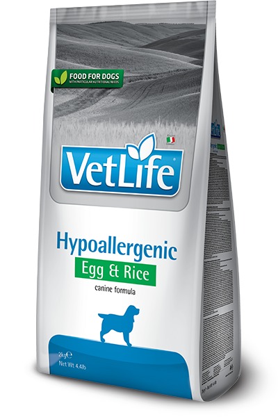 Farmina Vet Life Dog Hypoallergenic Egg & Rice – hipoalergena dieta z jajci in rižem