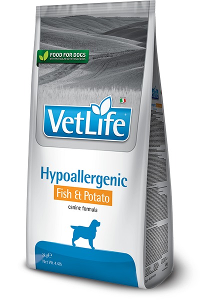 Farmina Vet Life Dog Hypoallergenic Fish & Potato – hipoalergena dieta z ribo in krompirjem