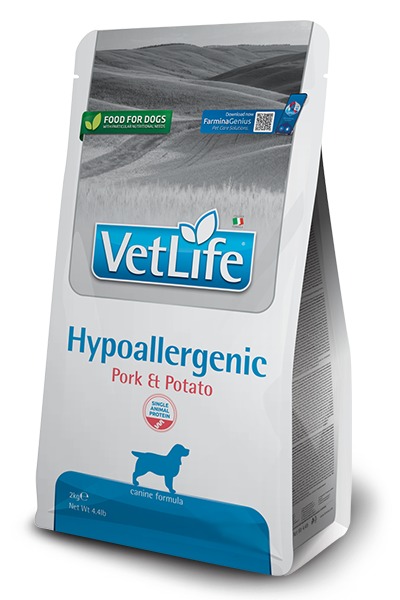 Farmina Vet Life Dog Hypoallergenic Pork & Potato – hipoalergena dieta s svinjino in sladkim krompirjem