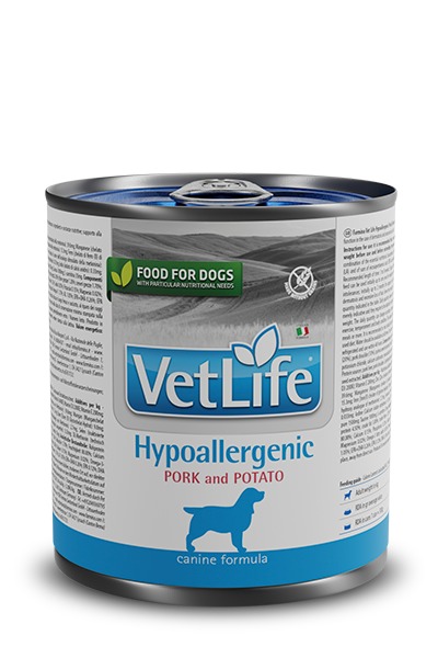 Farmina Vet Life Dog konzerva Hypoallergenic Pork & Potato 300 g