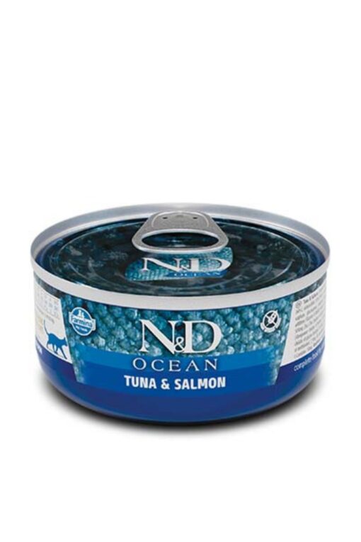 N&D Ocean Cat Adult konzerva tuna z lososom 70 g