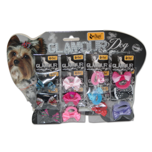 Pentljice GLAMOUR DOG, 12 kos